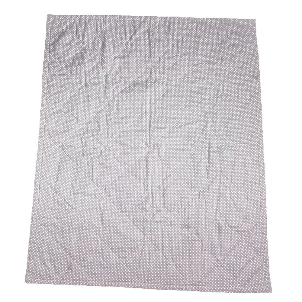 Vintage Baby Quilt Handmade Crib Blanket 41x34